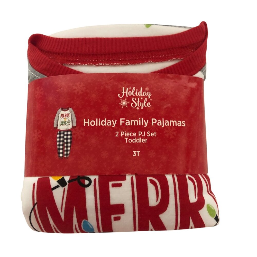 Holiday Style Toddler Family Pajamas 2 Piece Christmas PJ Set Size 3T